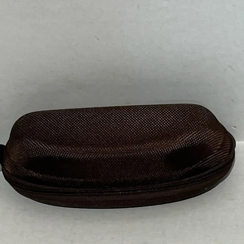 Maui Jim‎ Brown Textured Nylon Clamshell Zip Around Semi-Hard Sunglasses Case